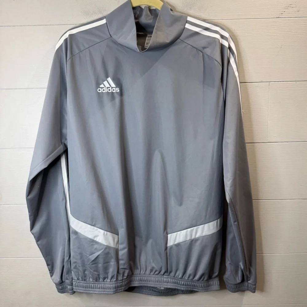 Adidas Men's Gray Pull Over Lightweight Climastorm Jacket Size Small